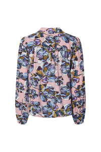 Lollys Laundry Elif Shirt - Pink/Blue Flower Print