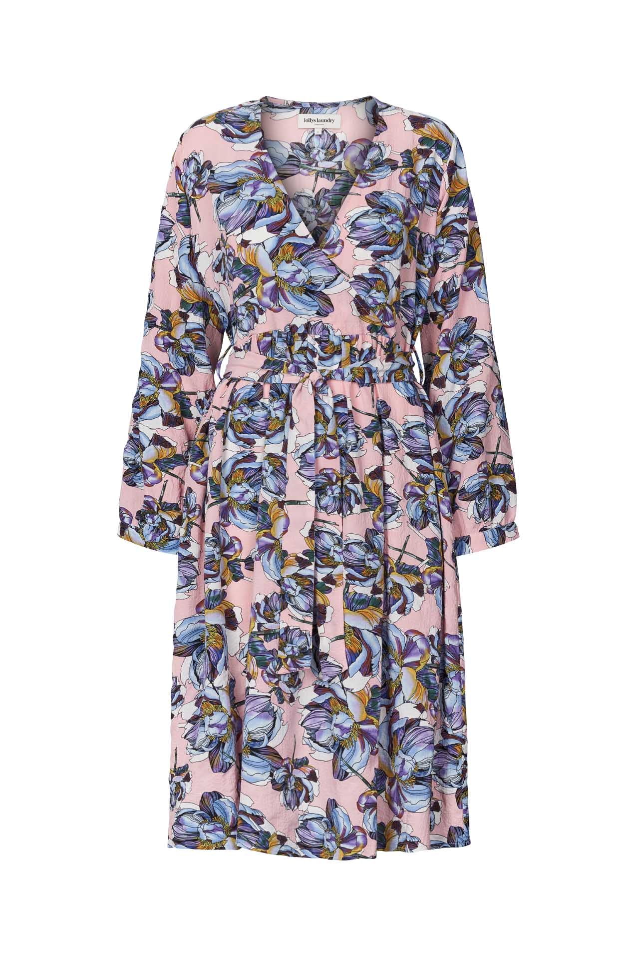 Lollys Laundry Abigail Dress - Pink/Blue Flower Print