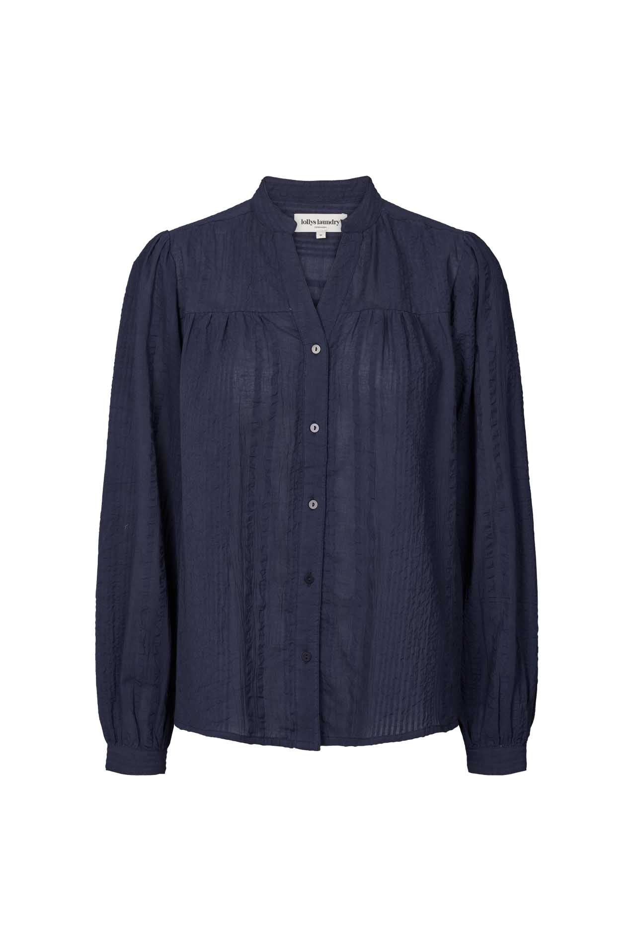 LOLLYS LAUNDRY Elif Shirt | Dark Blue