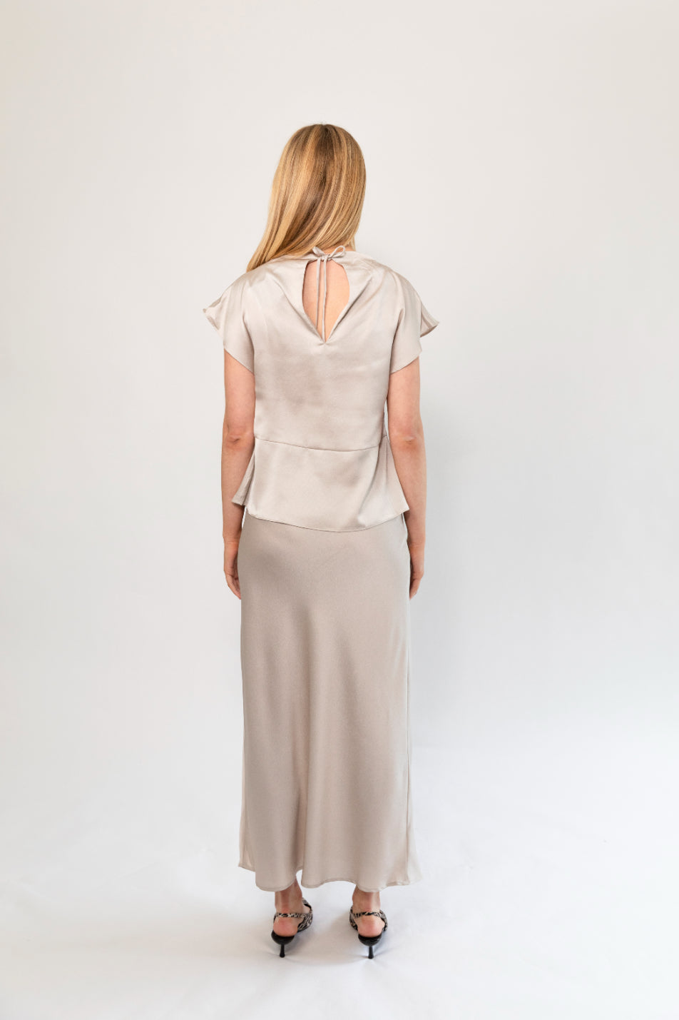 Acacia Tinja Blouse | Silver Cloud