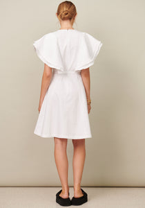 Pol Fringe Dress - White