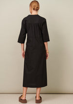 Load image into Gallery viewer, Pol Gemma Drawcord Dress - Black
