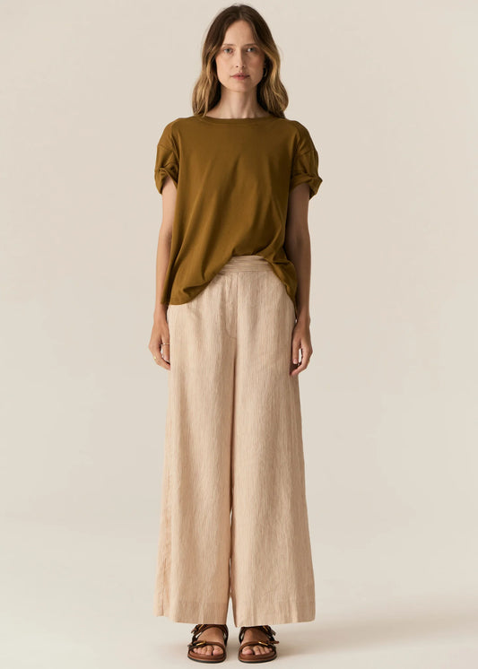 Stelle Pant | Red/Natural Stripe