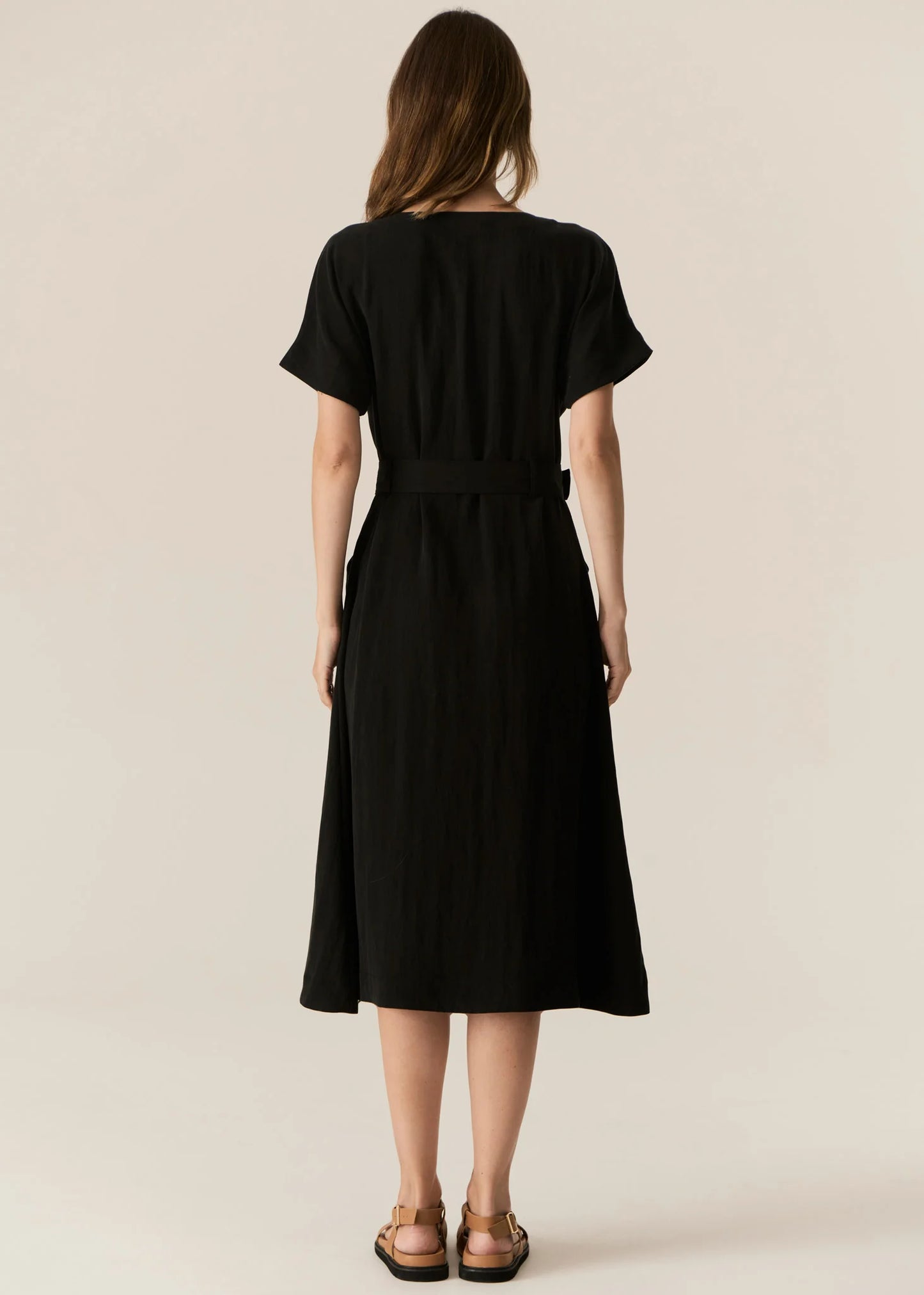 Faire Belted Dress | Black