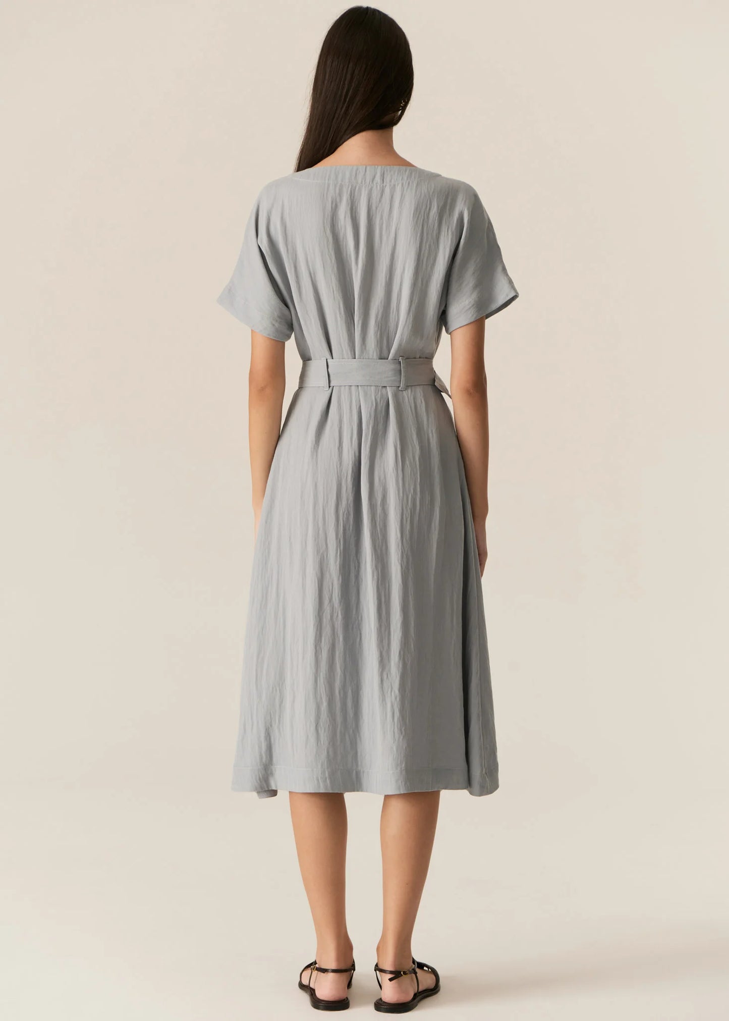 Faire Belted Dress | Sky