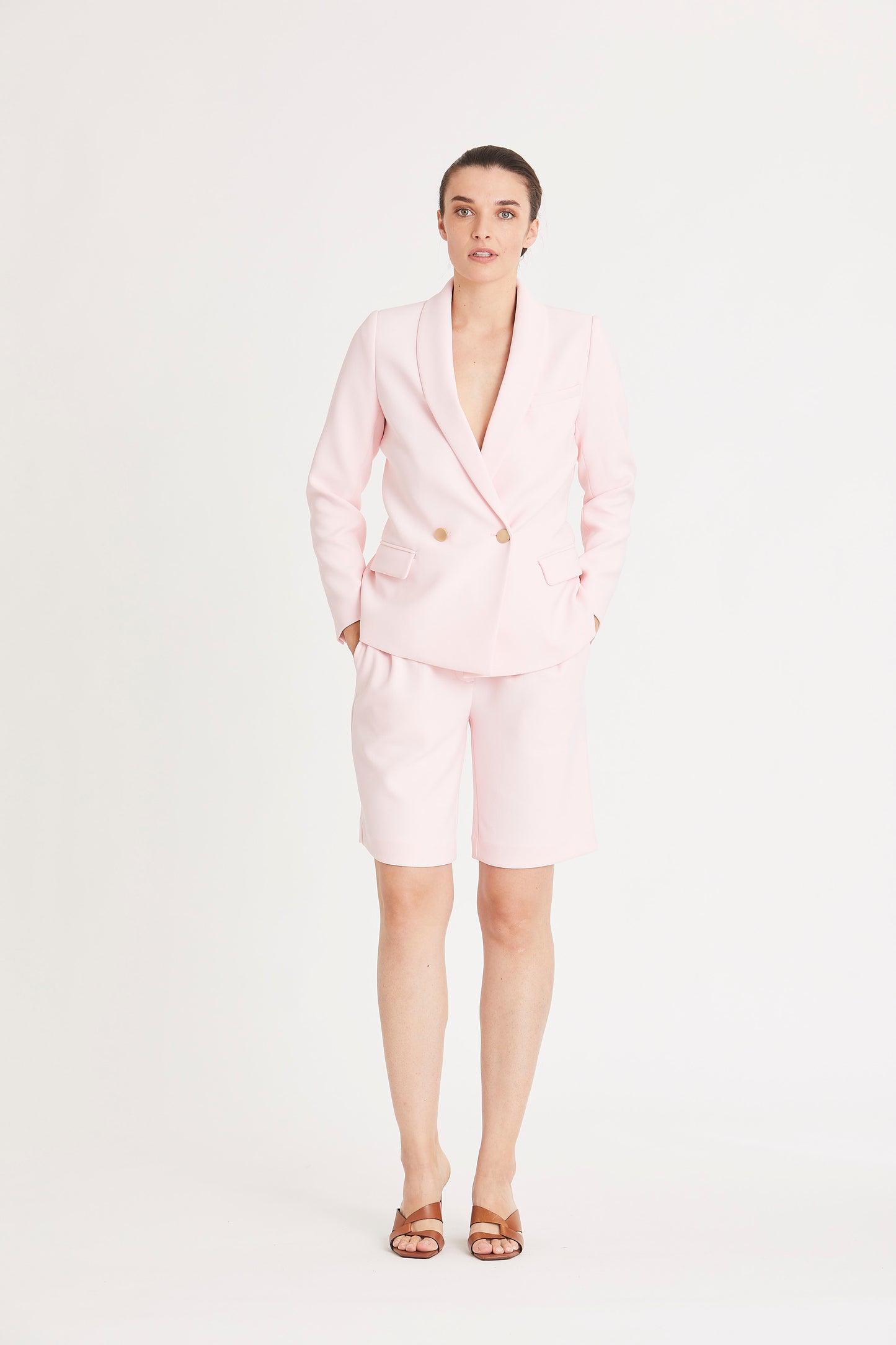 RUE DE FEMME Eloise Blazer | Powder Pink