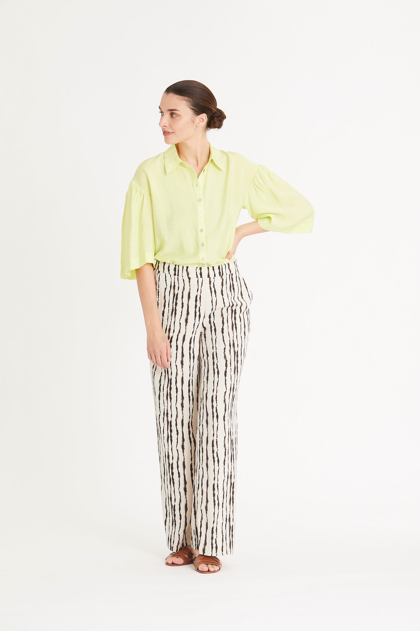 RUE DE FEMME Oriana Shirt | Bright Moss