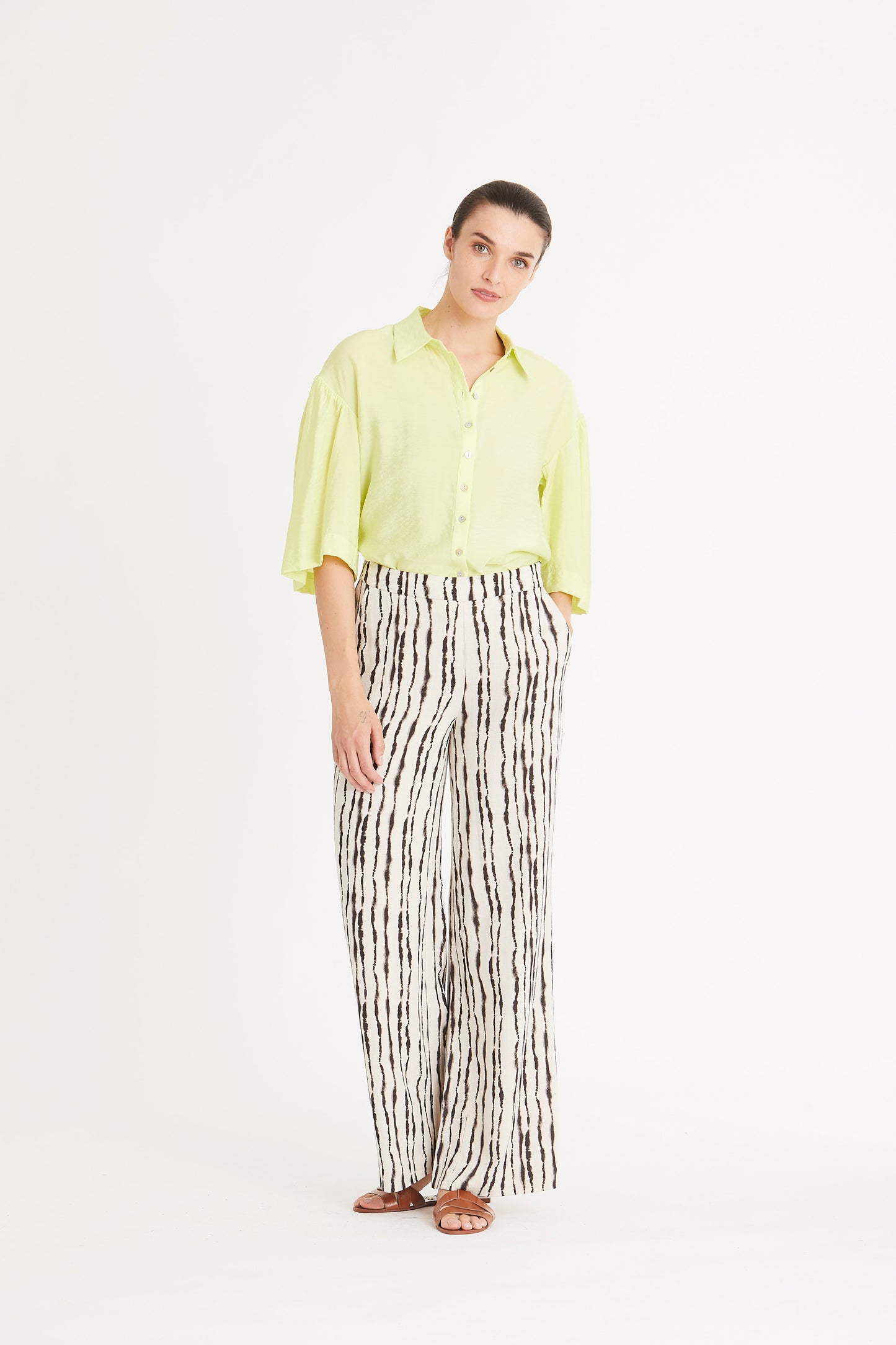 RUE DE FEMME Oriana Shirt | Bright Moss