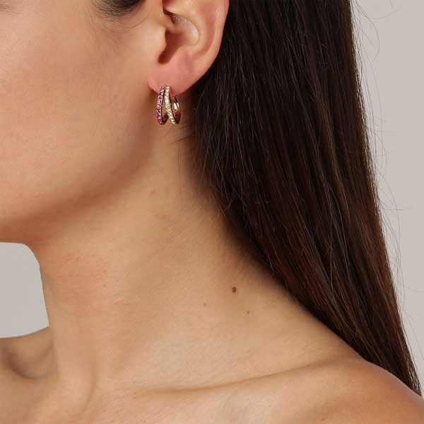 Dyrberg/Kern Twinnie Earrings - Pink