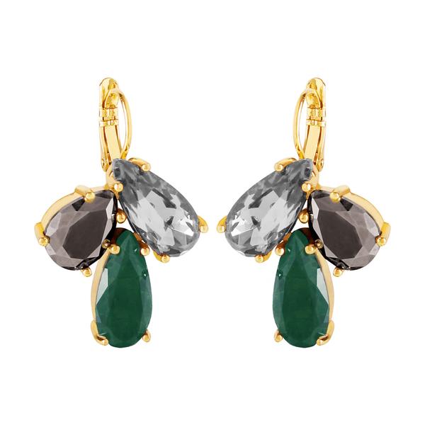 Dyrberg/Kern Aubin Gold & Green Earrings