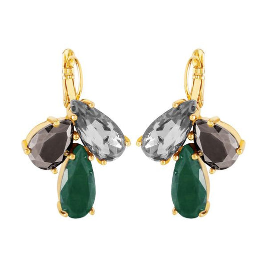 Dyrberg/Kern Aubin Gold & Green Earrings