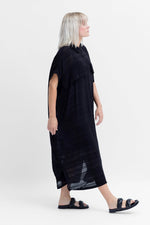 Load image into Gallery viewer, Elk Banja Shirt Dress - Black
