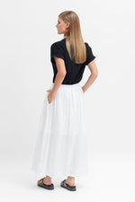 Load image into Gallery viewer, Elk Tia Linen Skirt - White
