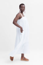 Load image into Gallery viewer, Elk Tia Linen Dress - White
