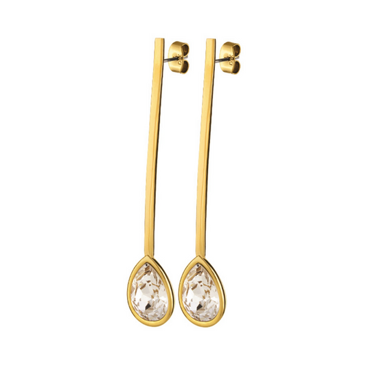 Dyrberg Kern Verona Gold/Crystal Earrings
