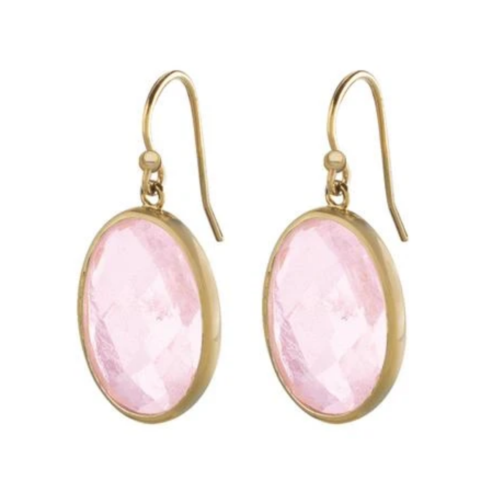 Dyrberg/Kern Sabella Matt Gold & Rose Crystal Earrings