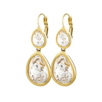 Load image into Gallery viewer, Dyrberg/Kern Valencia Shiny Gold Crystal Earrings

