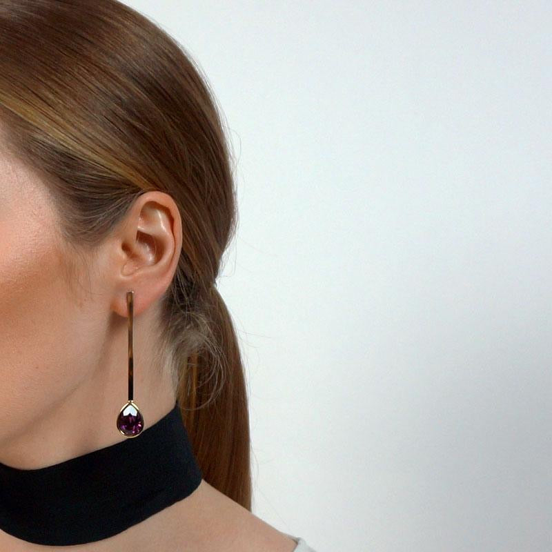 Dyrberg/Kern Verona Gold/Purple Earrings