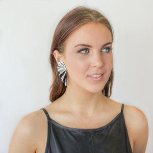 Dyrberg/Kern Plisea Shiny Silver Earrings