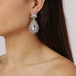 Load image into Gallery viewer, Dyrberg/Kern Lucia Silver/Crystal Earrings
